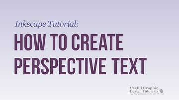 How to Create Perspective Text Using Inkscape - Inkscape Tutorial