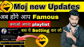 Create your own playlist on moj app| moj app new update| moj video viral tips | vj Thakur tech