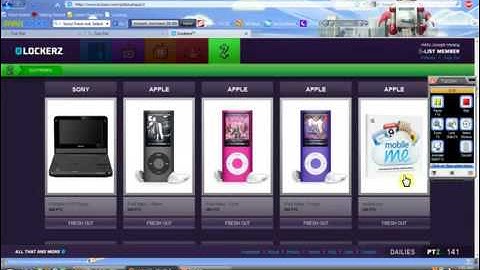 How To Get Into Lockerz Free Prizes just by logining on