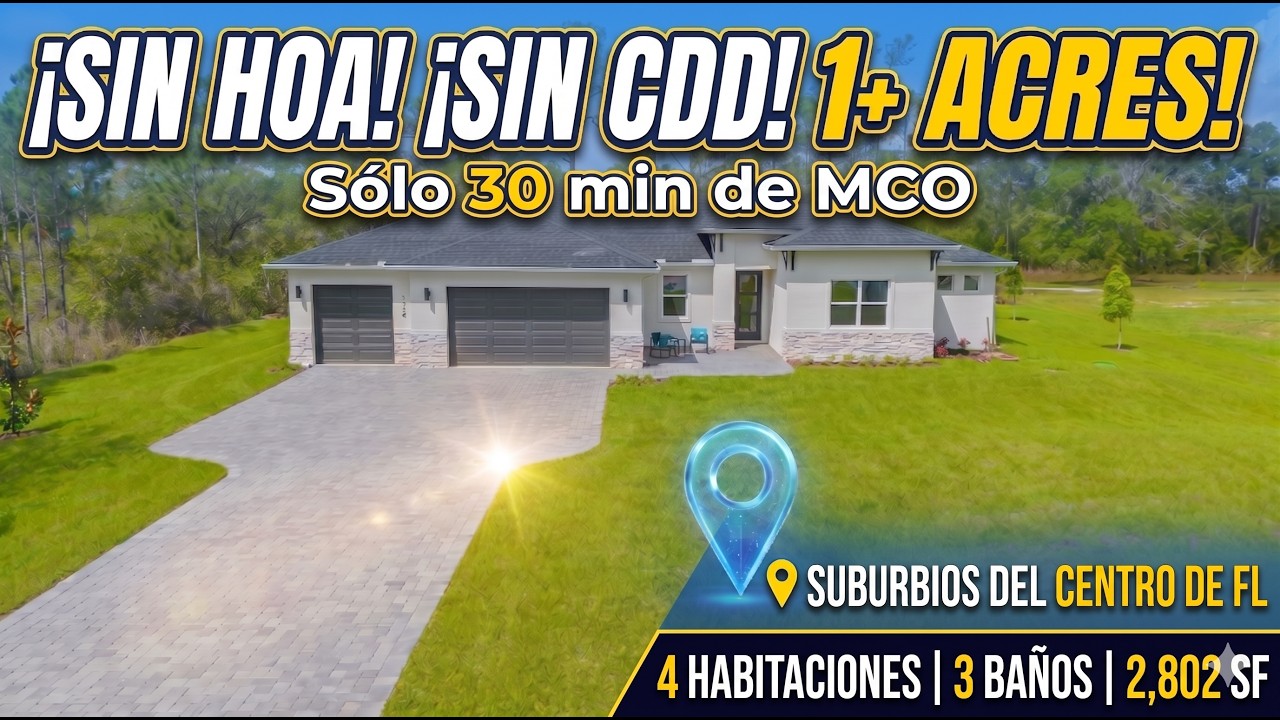 Compradores de Casas en Florida — ESTO Es Lo Que Puedes Obtener Por $780K Cerca de Orlando en 2026