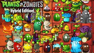 Plants vs Zombies Hybrid | Adventure Roof Level 45-47 | 6 Lanes Of Roof!!! Nutantuar!!! | Download