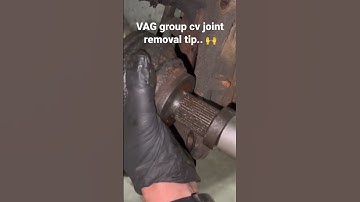 Quick tip for the removal of the outer cv joint on VAG vehicles! Reuse the main bolt! #viral