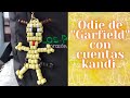 Tutorial de Odie, amigo de &quot;Garfield&quot;, con chaquiras o cuentas kandi, sencillo y bonito!♡