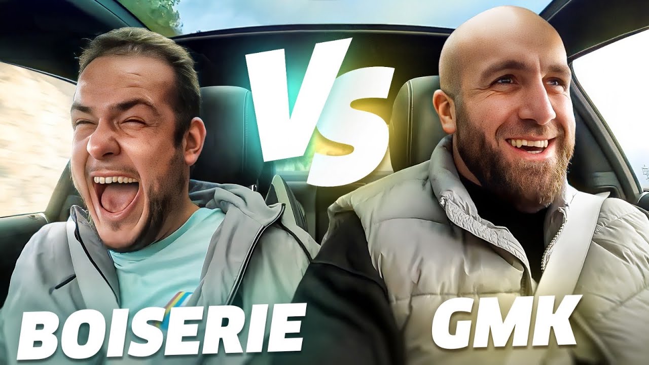 BOISERIE VS GMK ???????? !! MA C63 EN GLISSE DANS LES CHAMPS ???????? !!