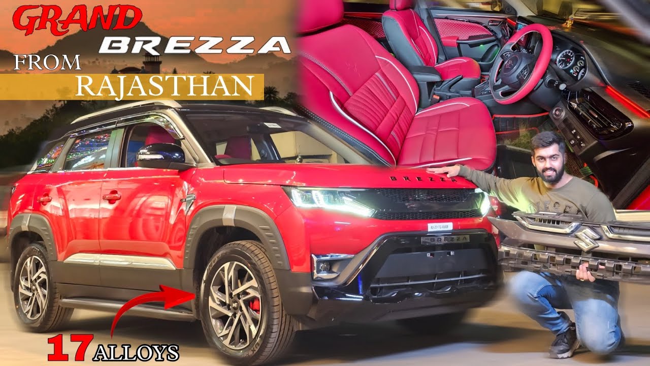 BEST MODIFIED GRAND BREZZA WITH 17