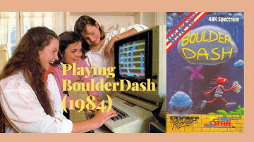Computer games of the 80s. Playing Boulder Dash (1984)