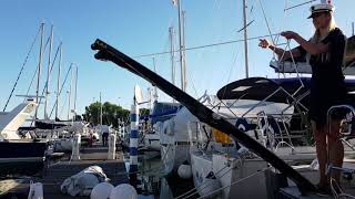 GS Composite - How to lift carbon gangway GS Composite with lifting rope