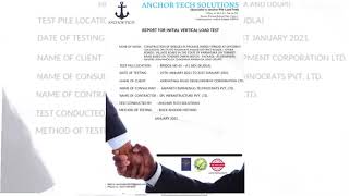 Anchor Tech Solutions Anchor Pile Load Test