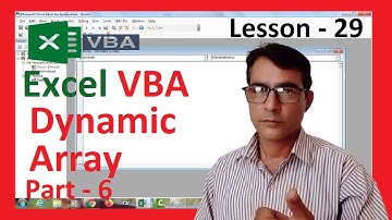 Dynamic Array in excel VBA | Excel VBA lesson - 29 | Excel VBA array in hindi