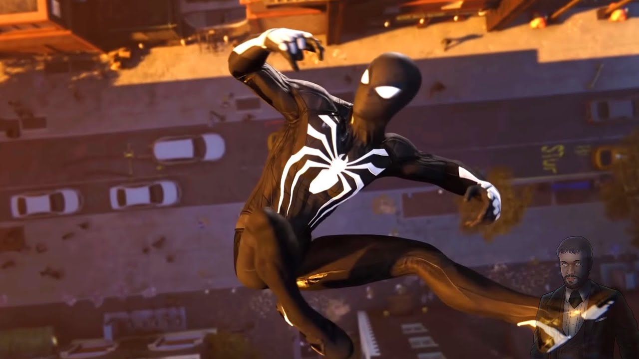 Peter Crafts the Advanced Suit Cutscene (Symbiote Black Suit) Spiderman PS4 YouTube