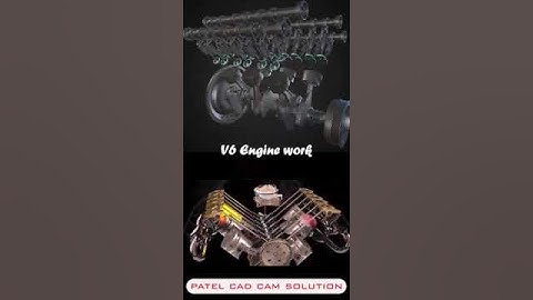 Working of V6 Engine #short #shorts #youtubeshorts #engine #v6 #v6engine #solidworks #cadcam #viral