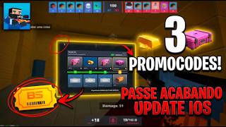 3 PROMOCODES ativos, UPDATE no IOS e PASSE ACABANDO! Block Strike
