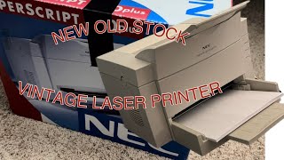 New old stock NEC Superscript 660 plus vintage laser printer unboxing and setup
