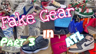 Fake gear in ATL part 3 40$ designer dupes Atlanta discount mall