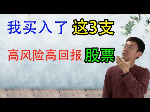 我买入了 这3支 高风险高回报 股票!