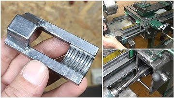 Homemade Lathe Automatic Feeding Mechanism !