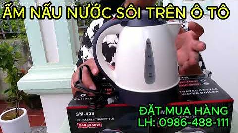 Bình Đun Nấu Nước Sôi Trên Ô Tô – Pha Mì, Pha Cà Phê Nhanh Chỉ Trong Vài Phút