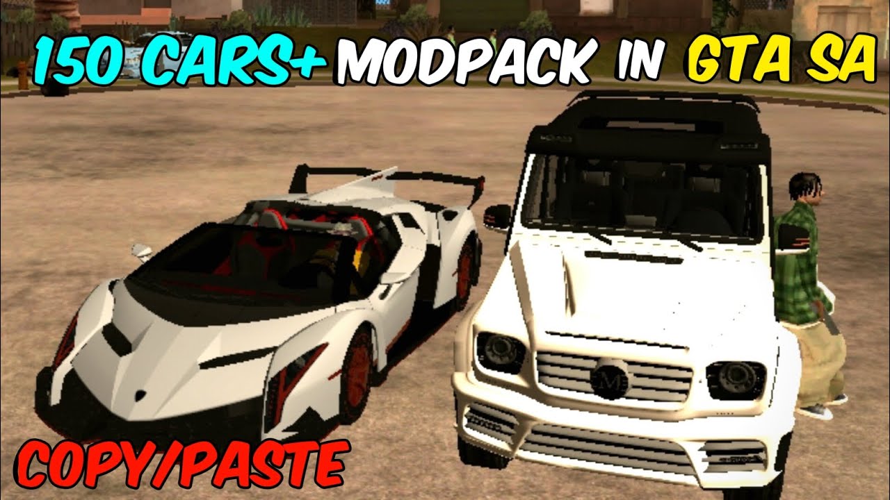 How To Download 150+ Cars Modpack in GTA San Andreas Android 😱 | No Crash