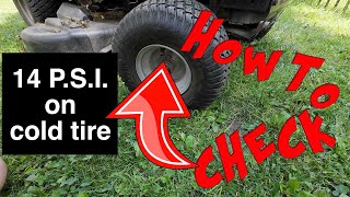 How to Check the Tire Pressure on your Lawn Mower
