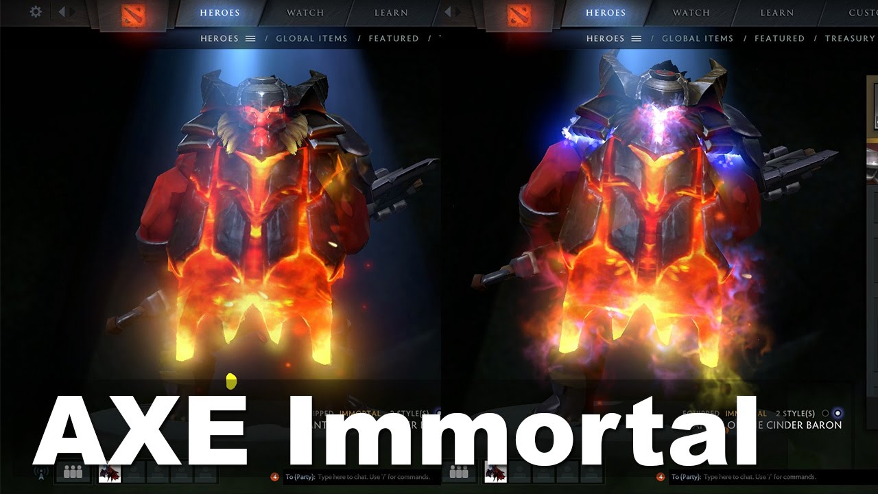 AXE Immortal Cape TI5 Reward YouTube