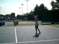 Jelena Jankovic practices at the Western & Southern Women's Open