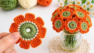 You Won't Believe This Crochet Flower Trick! 🌼 Easy & Stunning
