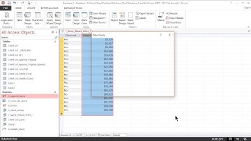 Lecture 14: MS Access Query Wizard - Select Query