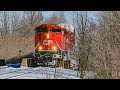 RARE SD70ACU DUO! CP 7041 at Milton East, ON (JAN 29, 2026)