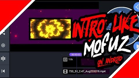 How to make cool looking intro like mofuz on android
