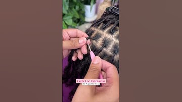 Check out this Curly Loc Extension⭐️Book appointment www.NappStar.com #locs #locnation #locstyles