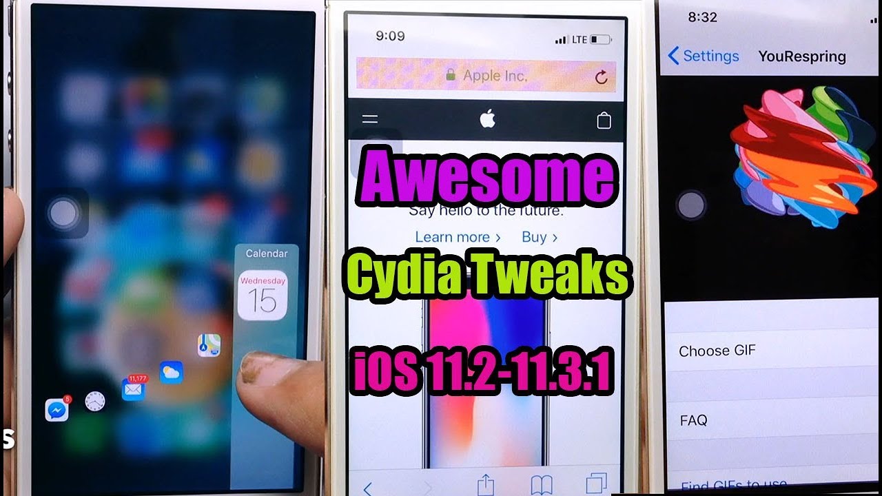 5 Awesome New Cydia Tweaks Released Compatible iOS 11.2-11.3.1 - YouTube