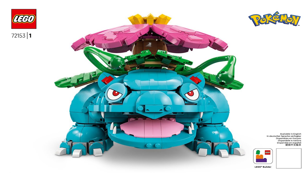 LEGO Instructions - Pokémon - 72153 - Venusaur, Charizard and