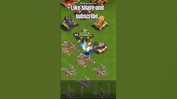 Max Barbarian King vs Every level of cannons.(clash of clans).#coc #clashofclans #clash #supercell