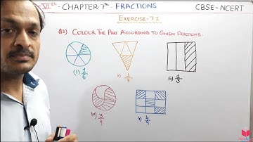 Q2) Ex-7.1 Class 6 Maths Chapter 7 Fractions | Maths Class 6 CBSE NCERT By Apni ClassRoom By Deepak