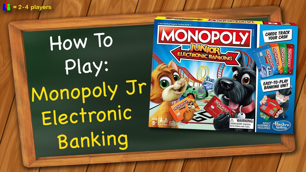 ziekte Bliksem werper How to play Monopoly Junior Electronic Banking - YouTube