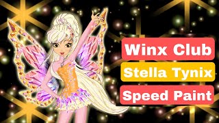 Winx Club Stella tynix Season 8 Artstyle Speed paint