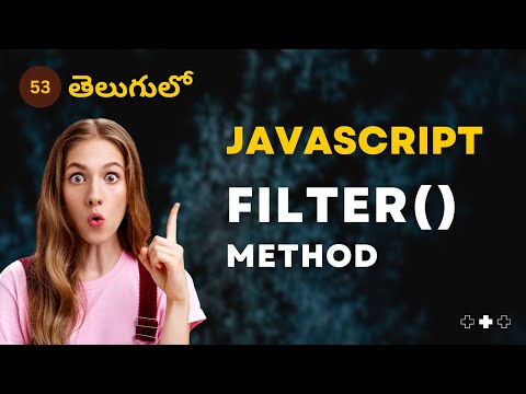 JavaScript | filter() Array Iterator - 53 | JavaScript తెలుగులో [4K] | #learnwithsrikanthracharla