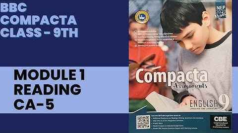 BBC Class 9 |Module -1|CA-5| Solved & Explained|