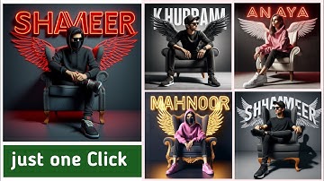 How to create 3D Al Attitude boy girl Images | Viral photo editing | bing image creator tutorial