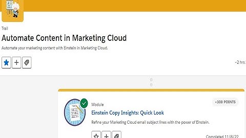 Einstein content selection basics : Add assets in Einstein content selection : Marketing cloud Badge