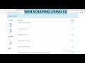 Web Scraping in C#