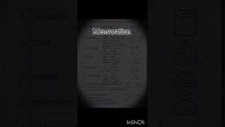 Math formula & short note 💫