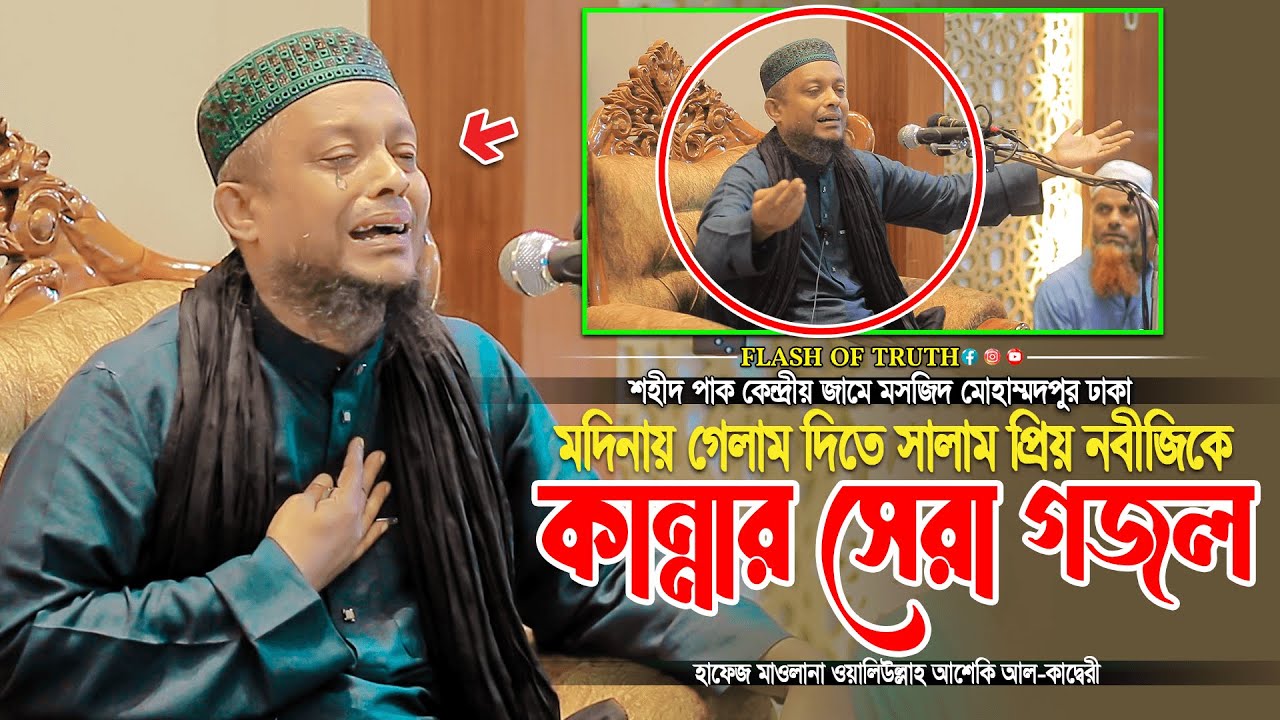 মদিনায় গেলাম দিতে সালাম প্রিয় নবীজিকে | কান্নার সেরা গজল | waliullah asheki new gojol 2025