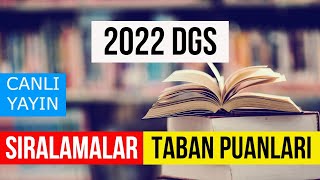 CANLI YAYIN - 2022 DGS TABAN PUANLARI NASIL OLACAK? DGS TABAN PUANLARI ARTAR MI? SIRALAMALAR