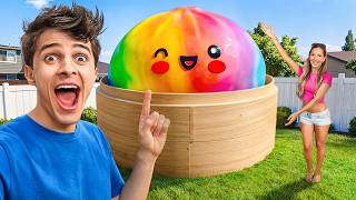 We Made The World’s Biggest VIRAL Mystery DUMPLING!