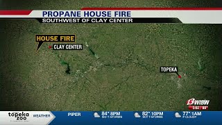 One injured in Tuesday morning propane explosion near Clay Center