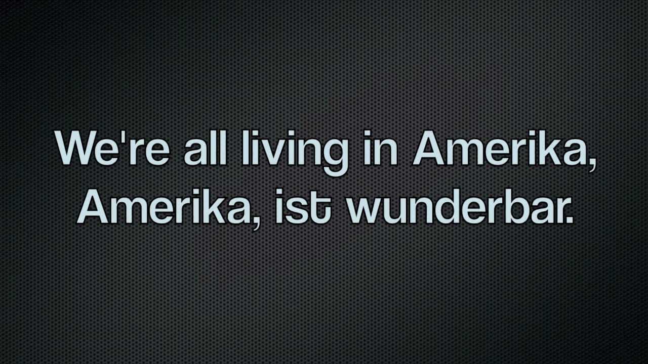 Rammstein - Amerika. lyrics in Deutsch, HD. - YouTube