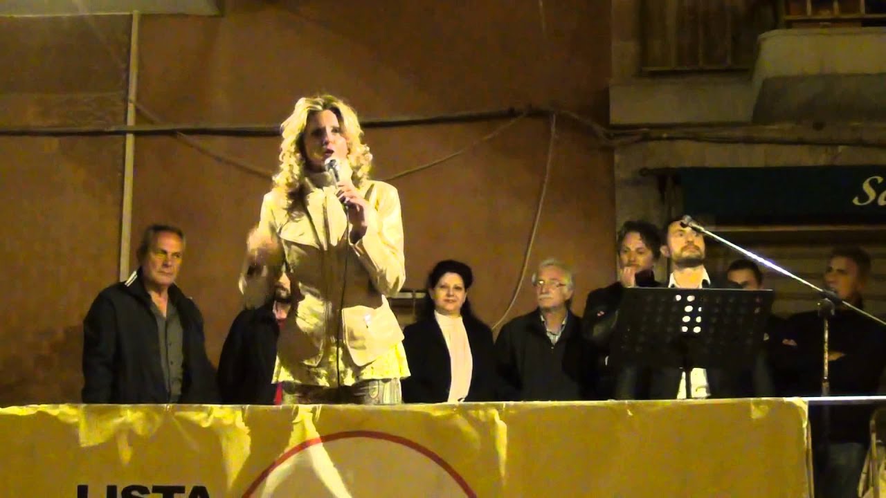 comizio Francesco Ciardo e Barbara Lezzi