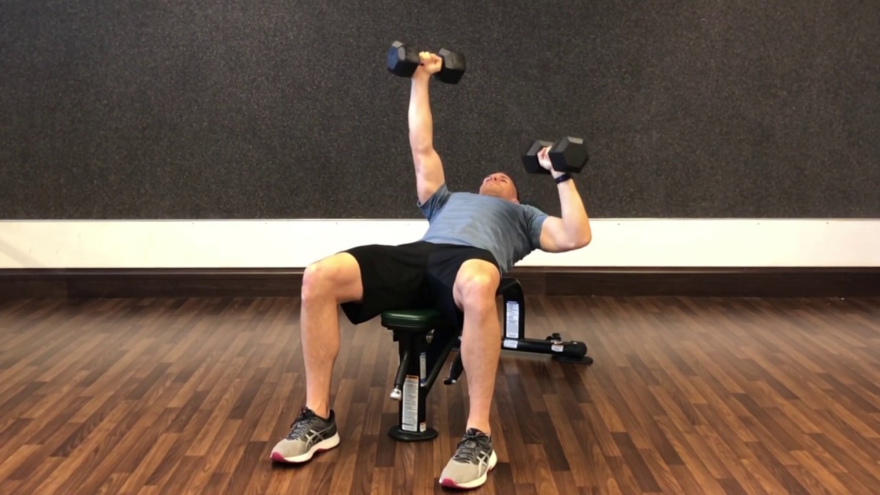 Flat Bench Alternating Dumbbell Press Ccd Youtube