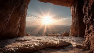 Empty Tomb of Jesus Sunrise Cave Resurrection 4K No Copyright